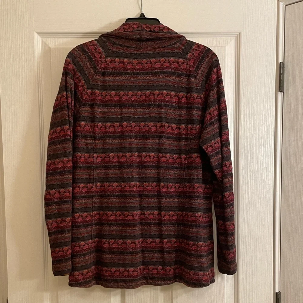 WOOLRICH Plaid Print Button Down 100% Cotton Sweater Jacket - Picture 8 of 10